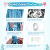 Under The Sea Party Decorations,Blue Backdrop*4+Bubble Garlands*6+Tape*1 for Beach,Water,Pool,Ocean Themed,Mermaid Birthday Decorations,Ocean Baby Shower Party