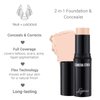 Camera Stick Foundation by True + Luscious - Full Coverage Cream Foundation - Non-Comedogenic & Hydrating Formula - Vegan, Paraben Free, & Cruelty Free - 0.49 oz (Shade 1.5: Natural Beige)