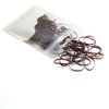 Dofash 2 * 75MM Snag-free Elastic Hair Ties Rubber Bands for Hair Elastic Hair Bands Hair Rubber Bands Hair Elastics for Women's Hair - 150pcs (Brown)