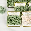 8 Pack Bridesmaid Gifts Satin Bridesmaid Scrunchies Soft Hair Ties Bachelorette Party Favors Hair Accessories for Women Bridesmaid Proposal Gift (Ivory&Sage Green)