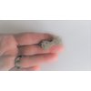 Small crystal bow shaped alligator hair clip for fine thin hair