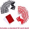 Mattel Games Wild Twists Playing Cards by UNO Brand, 2 Sets of Standard 52-Card Deck Plus 8 Special Wild Cards in Storage Tin
