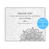Elcer Celebration of life Funeral thank you cards with envelopes Sympathy Condolence acknowledgement Thank you Cards (White)