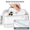 PACKISM Clear Purses for Women Stadium - Clear Bag Stadium Approved Crossbody Bag with Adjustable Strap for Concerts Sporting Events, White