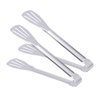 Vctitil 2pcs Stainless Steel Food Tongs, Heavy-Duty Serving Forceps for Food Frying Cooking, Salad, Barbecue, Self-Service Buffet, Easy to Use and Clean, Silver