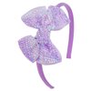 Semato Purple Rhinestones Hair Bows Headbands for Girls Ribbon Headbands Hair Hoops Cute Hair Accessories for Baby Girls Toddlers