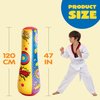 JOYIN Punching Bag for Kids, 47 Inches Kids Punching Bag with Bounce-Back Action, Double-Sided Inflatable Punching Bag(1 Pack)