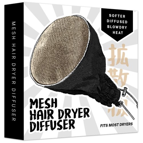 ION MESH HAIR DRYER DIFFUSER SOCK For Curly & Wavy Hair, Fits MOST Standard Size Blow Dryers (Gold)