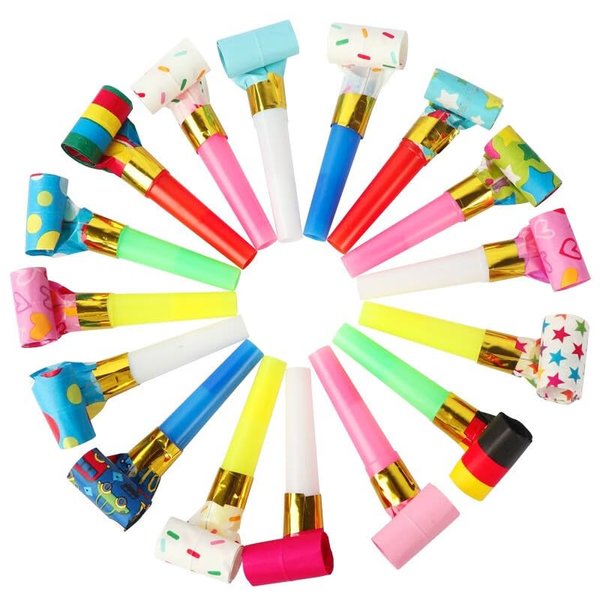 30Pcs Party Blower Multicolor Musical Blowouts Whistles Funny Party Noisemakers Party Horns Party Supplies Party Blowers Blow Horn Noise Maker
