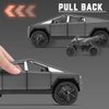 1/32 Pickup Truck and Trailer Toys with Light and Pull Back, Alloy Diecast Pickup Trailer RV Model Kit, Diecast Model Car Toy Truck and Trailer for Boys Adults as Birthday Gifts (Dark Gray)
