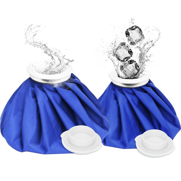 Luijnbn 2 PCS Upgrade Ice Pack Injuries Reusable,11in & 9in Ice Bags Hot Water for Injuries, Soothe Pain and Stay Cool, Old school Style and Traditional Ice Packs, Versatile and Easy to Carry