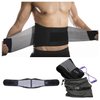 Lower Back Brace For Men And Women By LKM Lumbar Support Belt, Back Compression Pain Relief Weight Lifting Adjustable Straps- Small/Medium with Carrying Pouch (SEE SIZE CHART)