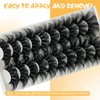 loladook 25 mm Lashes Mink Fluffy 3D Volume Mink Lashes Thick Big Long Fake Lashes Pack 25mm Dramatic Faux Mink False Eyelashes 10 Pairs
