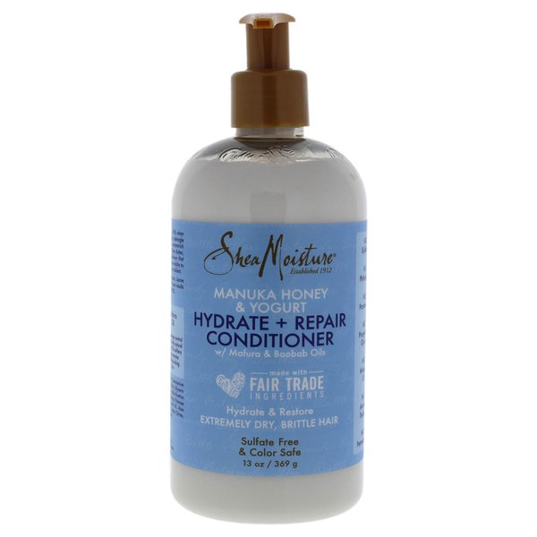 SheaMoisture Hydrate & Repair Conditioner for Damaged Hair Manuka Honey & Yogurt Shea Butter 13 oz