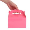 BLUE PANDA 24-Pack Pink Gable Boxes - Pink Party Boxes for Kids Birthday, Party Favors, Candy, Goodies, Treats (6.2x3.5x3.6 In)