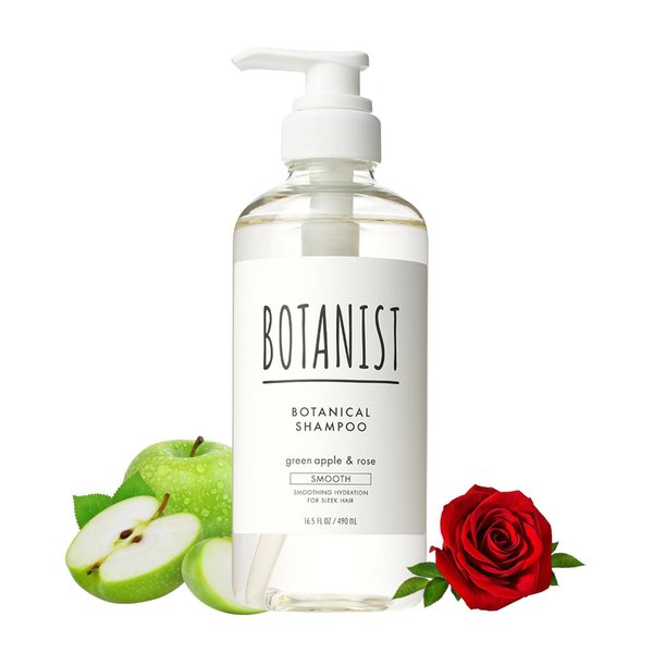 Botanist Japanese Organic & Natural Shampoo for Dry Hair, Hydrating & Moisturizing Hair Shampoo with Pump for Women & Men to Moist Hair, Sulfate & Silicone Free, Apricot & Jasmine 490 mL/16.5 fl Oz