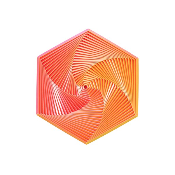 Fractal Fidget Hexagon: 3D Printed Infinity Fidget Toy for Stress Relief & Anxiety Reduction - Hexagon Fidget, Unique 3D Design, Perfect Fidget Stress Toy