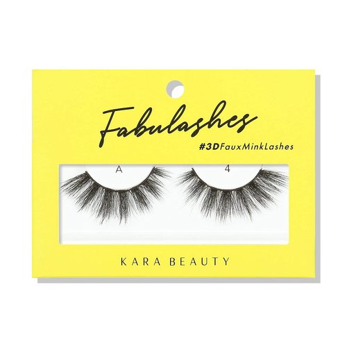 KARA BEAUTY FABULASHES 3D Faux Mink False Eyelashes - Style A4
