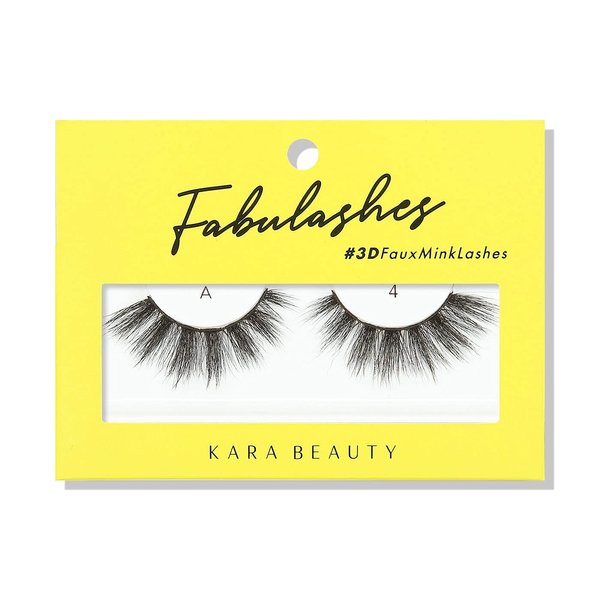 KARA BEAUTY FABULASHES 3D Faux Mink False Eyelashes - Style A4