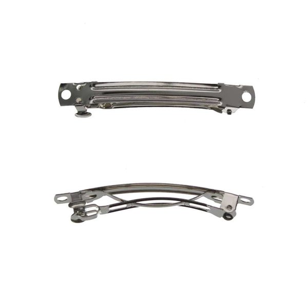 HBC French Hair Barrette Metal Hair Clips- 60mm (2.25 Inch) - 24 Pack