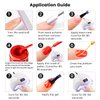 RARJSM Gel Liner Nail Art Reflective Glitter Gel Nail Polish Thin Brush Silver Neon Hot Pink Flash Diamond Painted Gel 2PCS Set Soak Off Curing Requires 8ml for Home Salon DIY Nail Design Decoration