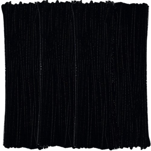 Pipe Cleaners Black Chenille Stems（400 Pack) for Crafts Art Creative Decorations (6 mm x 12 Inch)