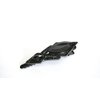 Medium black metal crystal diamond shaped hair pin alligator clip