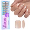 BTArtboxnails Cat Eye XCOATTIPS - Soft Gel Square Nail Tips, Glitter Press On Nails Short, Soak Off Acrylic Fake Nails Glue On Nails In 15 Sizes - 150 Nail Extension Set, Aurora
