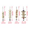 BWOGUE 7 Packs Bird Parrot Toys Natural Wood Chewing Toy Bird Cage Toys Hanging Swing Hammock Climbing Ladders Toys for Small Parakeets, Cockatiels, Conures, Finches,Budgie, Parrots, Love Birds