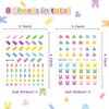 Xqumoi 8 Sheets Easter Nail Stickers Bunny Chick Peeps Art Decals 3D Self-Adhesive Nail Decals Cartoon Rabbit Pattern Design DIY Manicure Nail Decorations Easter Party Favor Gift for Women Girls Kids