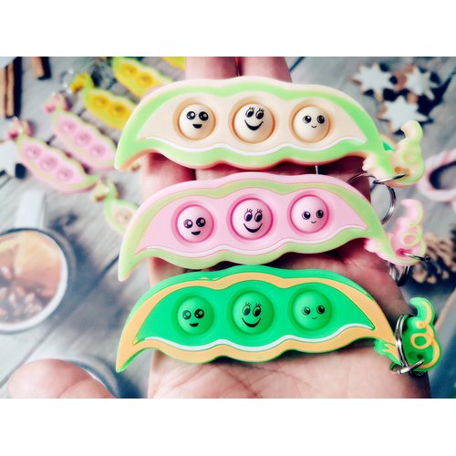 mypush popo 24 Packs Small Students Gifts Bulk Pea Pods Party Favors from Teacher, Mini Pop Holiday Classroom Prizes Present for Kids