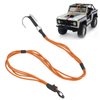 RC Crawler Force Escape Rope, Stainless Steel Hook RC Crawler Winch Strap Alloy Buckle Hook 50cm for 1/10 1/8 RC Cars
