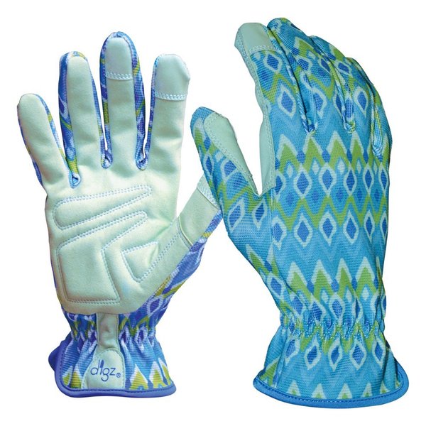 DIGZ 77225 Planter Pro Women's Gardening Gloves, Work Gloves with Touchscreen Compatible Fingertips, Diamond Pattern, Small