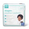 Medline Premium Disposable Baby Diapers, Absorbent & Ultra-Soft for Delicate Skin, Size 7 (41+ lbs), Pack of 25