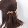 Jayongnee clip Tortoise Shell Hair Barrettes for Women Ladies,Elegant French Design Barrettes Tortoise Shell Automatic Hair Clip for Medium and Thick Hair, barrettes for thick hair