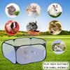 LAIRIES Small Animals Tent, Breathable Transparent Pet Playpen Pop Up Playpen Open Outdoor/Indoor Exercise Fence, Portable Yard Fence for Guinea Pig, Rabbit, Hamster, Chinchillas and Hedgehogs