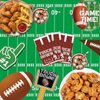 Football Party Supplies Set, 10Pcs Football-Themed Party Decorations Disposable Football Party Hanging Swirl Banners Tablecloth Perfect for Sports Theme Birthday Parties Game Day Tailgate Celebrations