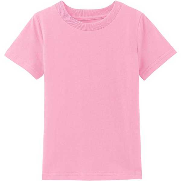 COSLAND Boys Plain Tshirts Youth Short Sleeve Shirt Medium, Pink