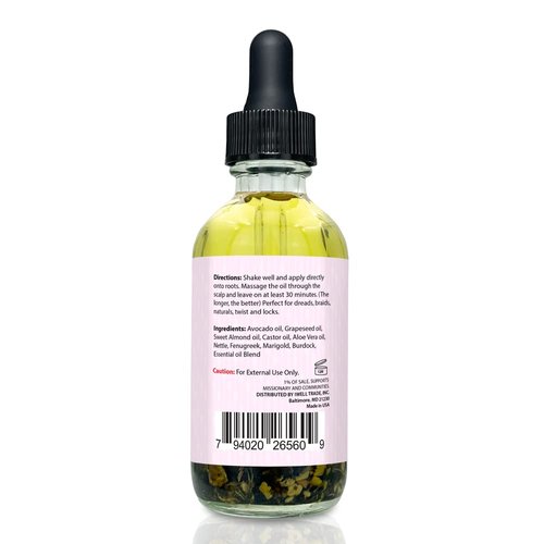 Perfecx - Edge Repair Hair Oil 2 fl oz - for Hair Scalp Treatment - 48 hours Herbal Infused Ayurvedic Natural Ingredients - Strengthen Hair - Hair Growth