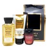 Bath and Body Work WHISKEY RESERVE Raise A Glass Trio Mini Gift Bag - Body Cream - 3-in-1 Hair, Face & Body Wash - Hand Gel