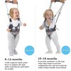 IULONEE Baby Walker, Handheld Kids Toddler Walking Harness Helper Assistant Protective Belt Child Activity Walker Adjustable Standing Up Walking Learning Helper for Toddler 7-24 Month (N-Grey)