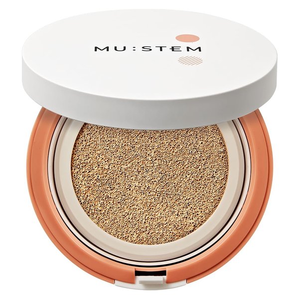 MU: STEM SUNFIT Glow Cushion SPF 50+/PA ++++ Air-light Foundation, Skin Brightening Luminous finish for every skin tone. Moisture full-texture for long hours. Included with Refill, Ivory matt 0.52 Oz