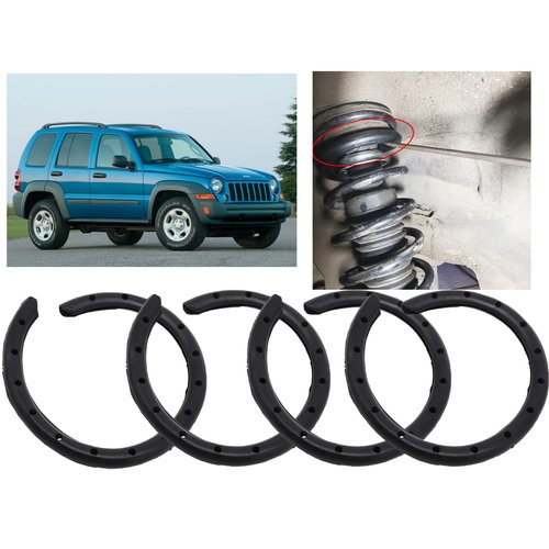 Universal Coil Spring Silencer Insulator Rubber Sleeve Front Rear Lower Suspension Noise Reducer Protector For Car Suv Van Truck-4PCS