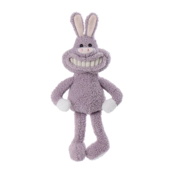 Apricot Lamb Toys Plush Smile Purple Bunny Rabbit Stuffed Animal Soft Cuddly Perfect for Child 9.5 Inches