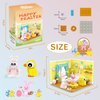 Bestbase Easter Friends House Building Blocks Kit - 417 Pcs Easter Bunny Easter Toys Building Sets , Easter Basket Stuffers Easter Egg Fillers Building Toys Easter Gifts for Kids Age 6+