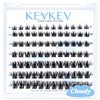 Lash Clusters 84 Pcs Cluster Lashes Eyelash Clusters DIY Cluster Eyelash Extensions Individual Lashes Thin Band & Soft(Cloudy,C-8-16mix)