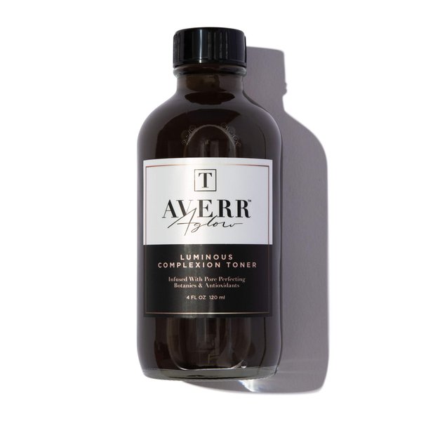 Averr Aglow Luminous Complexion Toner, Face Skincare, Reduce Blackheads Breakouts & Dark Circles, Natural Solution Moisturizing Facial Toner, Hydrating & Soothing Effect