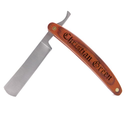 Custom Personalized Straight Edge Shavette Barber Razor