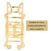 Hair Claw Clips, Metal Strong Hold NonSlip Cat Shape Jaw Clips Hair Holder for Women (bright gold)