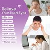 Ruzzut 20 Packs Steam Eye Masks for Dry Eyes and Puffiness,Disposable Heated Eye Mask Warm Compress for Eyes,Relief Eye Fatigue Hot Sleep Mask for Men Women,Lavender